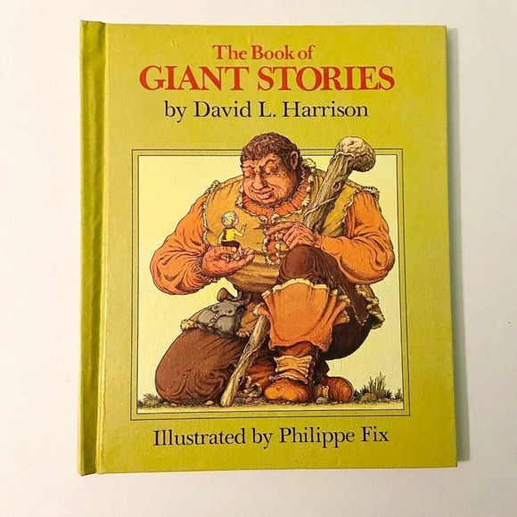 Vintage 1972  The Book of Giant Stories by David Harrison DJ Hardcover Book - Picture 8 of 16